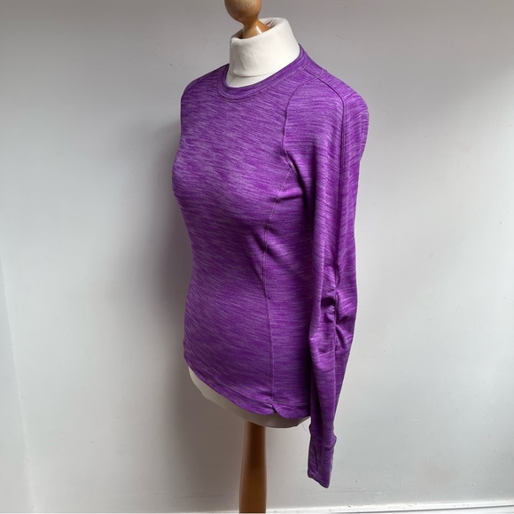 Lululemon Top UK 10 US 6 Purple Long Sleeve Thumb Hole - Picture 4 of 10